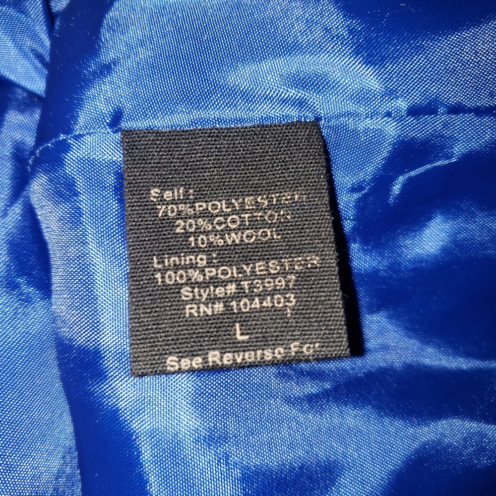 NWT Misses L Royal Blue Coat by Mine Jacket Preppy - Picture 3 of 4